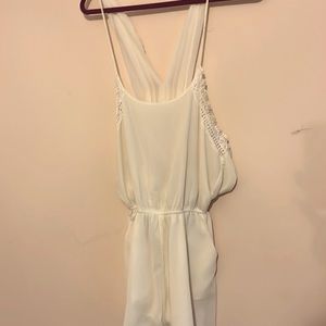 White boutique romper